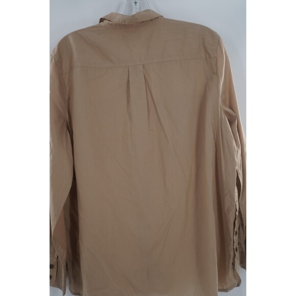 J. Crew Women's Khaki 100% Cotton Safari Classic Core Timeless Shirt Size 14 NWT - Picture 3 of 10